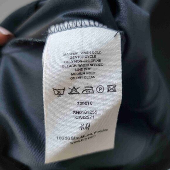 H&M Womens Black Strapless Midi Bodycon Dress Size 16 Model 225610 - Picture 5 of 7